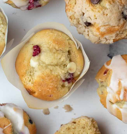 White Chocolate Raspberry Muffins